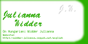 julianna widder business card